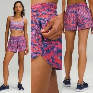 Lululemon Track That 5 inch Shorts Stylish Red / Blue / Purple / Pink Women's